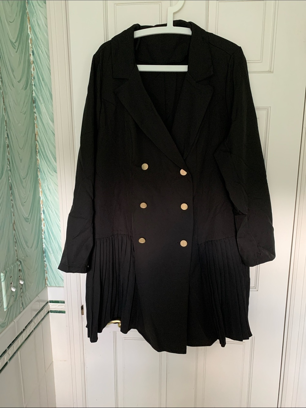 Pleated Coat Dress
